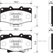 ������� ����. ���. Toyota Hi-Lux Sangsin Brake SP1420 SP1420 ����