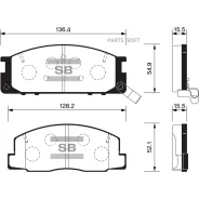 ������� ����. ���. Toyota Lite ace/Town ace Sangsin Brake SP1464 SP1464 ����