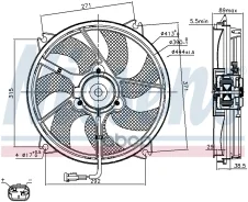 ���������� ���������� Citroen Jumpy II (VF3_) (07-) 2.0 HDi Nissens ���. 85606 85606 ����