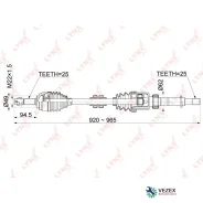 ������ � ����� | ����� ���� | Nissan Tiida / Latio (C11) 1.8 04- / Wingroad (Y12) 1.8 05- / CVT / = FR RH Lynxauto CD1119 CD1119 ����