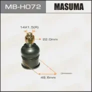 ����� ������� ������! Honda Accord 2.0-2.4/2.2Di 08 Masuma MB-H072 MBH072 ����