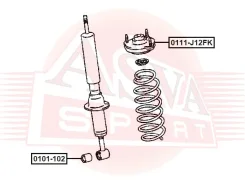 ����������� ����� ��������� ������������ Toyota LAND Cruiser Prado 120 GRJ12#/KDJ12#/RZJ12#/TRJ12#/VZ�J ASVA 0111-J12FK 0111J12FK ����