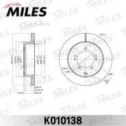 ���� ��������� ������������� ������ Mitsubishi Space Wagon 98- D=282 ��. (ISO 9001) K010138 ����