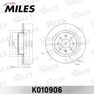 ���� ��������� ������ FIAT Punto 05- D=264x10 (ISO 9001) K010906 ����