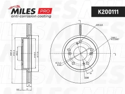 ���� ��������� �������� (����� PRO � ���������������� ���������) D282��. ������������� Honda Civic 06-/FR-V 05-/Stream 02- (TRW DF4486) K200111 Miles...