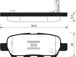 ������� ��������� Nissan X-Trail/Qashqai/Tiida/Infiniti FX/Renault Koleos ������ SP1184 Sangsin Brake SP1184 SP1184 ����