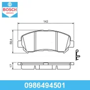 ������� ��������� �������� ����� Nissan X-Trail T31 2.5 4x4 06.2007 - 11.2013 Nissan X-Trail T31 2.0 dCi 4x4 06.2007 - 11.2013 Bosch 0986494501 098649...