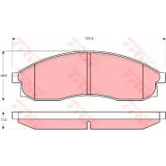 ������� ��������� �������� TRW, �������� �� ��� (4 ��), ���. GDB3107 GDB3107 ����