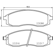 ������� ��������� �������� Nisshinbo ��������, �������� �� ��� (4 ��), ���. NP3014 NP3014 ����
