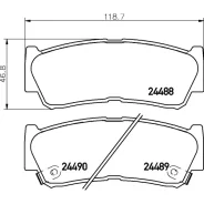������� ��������� �������� Nisshinbo ������, �������� �� ��� (4 ��), ���. NP6011 NP6011 ����