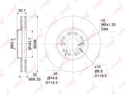 ���� ��������� ������������� (296x32) | ����� | LYNXauto BN1165 BN1165 ����