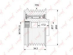 ����� ���������� ���� ���������� LYNXauto PA1173 PA1173 ����