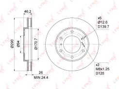���� ��������� ������������� (290x26) | ����� | LYNXauto BN1090 BN1090 ����
