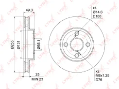 ���� ��������� ������������� (255x25) | ����� | LYNXauto BN1161 BN1161 ����