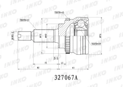 ���� ������� 25/29 ABS 43 | ����� ����/��� | INKO 327067A 327067A ����