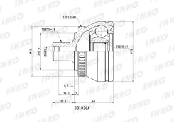 ���� ������� 38/27 ABS 45 | ����� ����/��� | INKO 301036A 301036A ����