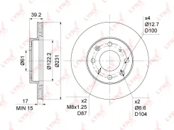 ���� ��������� ������������� (231x17) | ����� | LYNXauto BN1046 BN1046 ����
