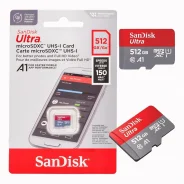 ����� ������ microSD 512�� SanDisk ULTRA, microSDHC, ����� 10, ������ �� 150Mb/s, ������ �� 100Mb/s, SDSQUAC-512G-GN6MN ����