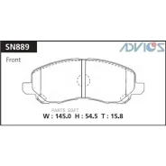 ������� ��������� Mitsubishi ASX/Lancer/Galant 06- �����. Advics SN889 SN889 ����