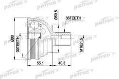 ���� ������ �-�� AUDI A3 03 -, A3 Sportback 04 -, SEAT Altea 04 -, Toledo III 04 -, Skoda Octavia Patron PCV1467 PCV1467 ����