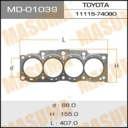 ��������� ������� ����� ��������� Toyota Harrier MD01039 SXU10 5SFE MD01039 ����