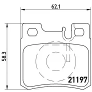 ������� ��������� ��� Mercedes W201/W202/W210/C124/W124 Brembo P50009 P50009 ����