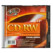 ���� CD-RW "VS" 700 Mb, 4-12x (slim) ����