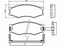 ������� ��������� Akebono AN-127K, �������� AN127K ����
