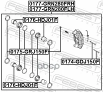 ������� ��������� �������� ������ Toyota LAND Cruiser (150)-Prado (2009) [178Febest0177GRN280FRH] 0177GRN280FRH ����