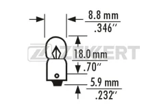 ����� T2W 12V 2W BA9s lp1021 Zekkert LP1021 ����