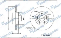 ���� ��������� �������� ��� 300*28*47 2 ������������� Hyundai Mando ���. mbc030186 MBC030186 ����