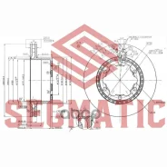 ���� ��������� ����. Mercedes-Benz Sprinter 06-, VW Crafter Tdi 50 06-, 303*93*28��, 6 ���, ���� Segmatic ���. SBD30093473 SBD30093473 ����