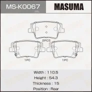������� ��������� �������� ������ Hyundai Santa FE IV 2018-2020 Masuma MSK0067 MSK0067 ����