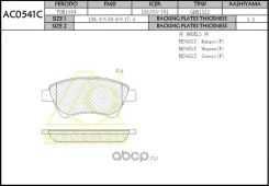 ������� ��������� �������� Renault Megane ll, Scenic ll, Kangoo (������� ��������, �������� �������� ��������� ������� �������� ���) AC0541C Anchi AC0...