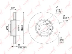 ���� ��������� ������������� (332x30) | ����� | LYNXauto BN1009 BN1009 ����