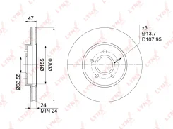 ���� ��������� ������������� (300x24) | ����� | LYNXauto BN1025 BN1025 ����