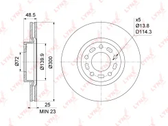 ���� ��������� ������������� (300x25) | ����� | LYNXauto BN1069 BN1069 ����