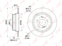 ���� ��������� ��������������� (300x10) | ��� | LYNXauto BN1076 BN1076 ����