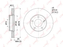 ���� ��������� ������������� | ����� ����/��� | Mazda 3(BK/BL) 14-2.2D 03 / 5(CR/CW) 1.8-2.0 05 / Premacy 2.0 05 LYNXauto BN1071 BN1071 ����