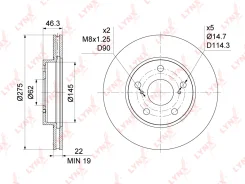 ���� ��������� ������������� (275x22) | ����� | LYNXauto BN1171 BN1171 ����