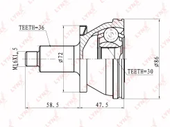 ���� �������� | ����� ����/��� | LYNXauto CO1227 CO1227 ����
