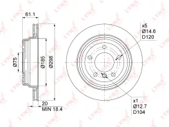 ���� ��������� ������������� (298x20) | ��� | LYNXauto BN1010 BN1010 ����