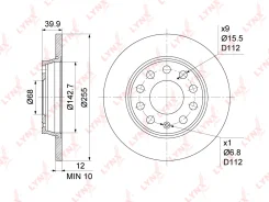 ���� ��������� ��������������� (255x12) | ��� | LYNXauto BN1196 BN1196 ����
