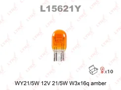 ����� WY21W/5W 12V W3X16D Amber L15621Y LYNXauto L15621Y L15621Y ����