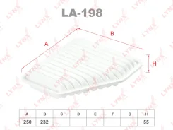 ������ ��������� Toyota Vinguard 33(07-), Blade 15# LYNXauto LA198 LA198 ����