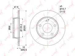 ���� ��������� ��������������� (255x10) | ��� | LYNXauto BN1197 BN1197 ����