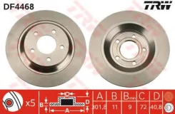 ���� ��������� ������ Mazda 5 05-/ Premacy 05- TRW ���. DF4468 DF4468 ����