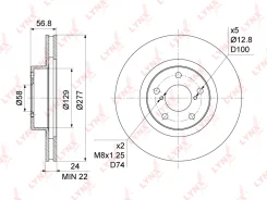 ���� ��������� ������������� (277x24) | ����� | LYNXauto BN1127 BN1127 ����