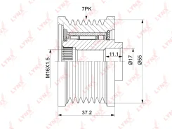 ����� ���������� ���� ���������� LYNXauto PA1193 PA1193 ����