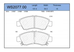 ������� ��������� Honda JAZZ WS207700 GD2, �������� WS207700 ����